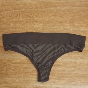 Zebra print purple thong from aerie